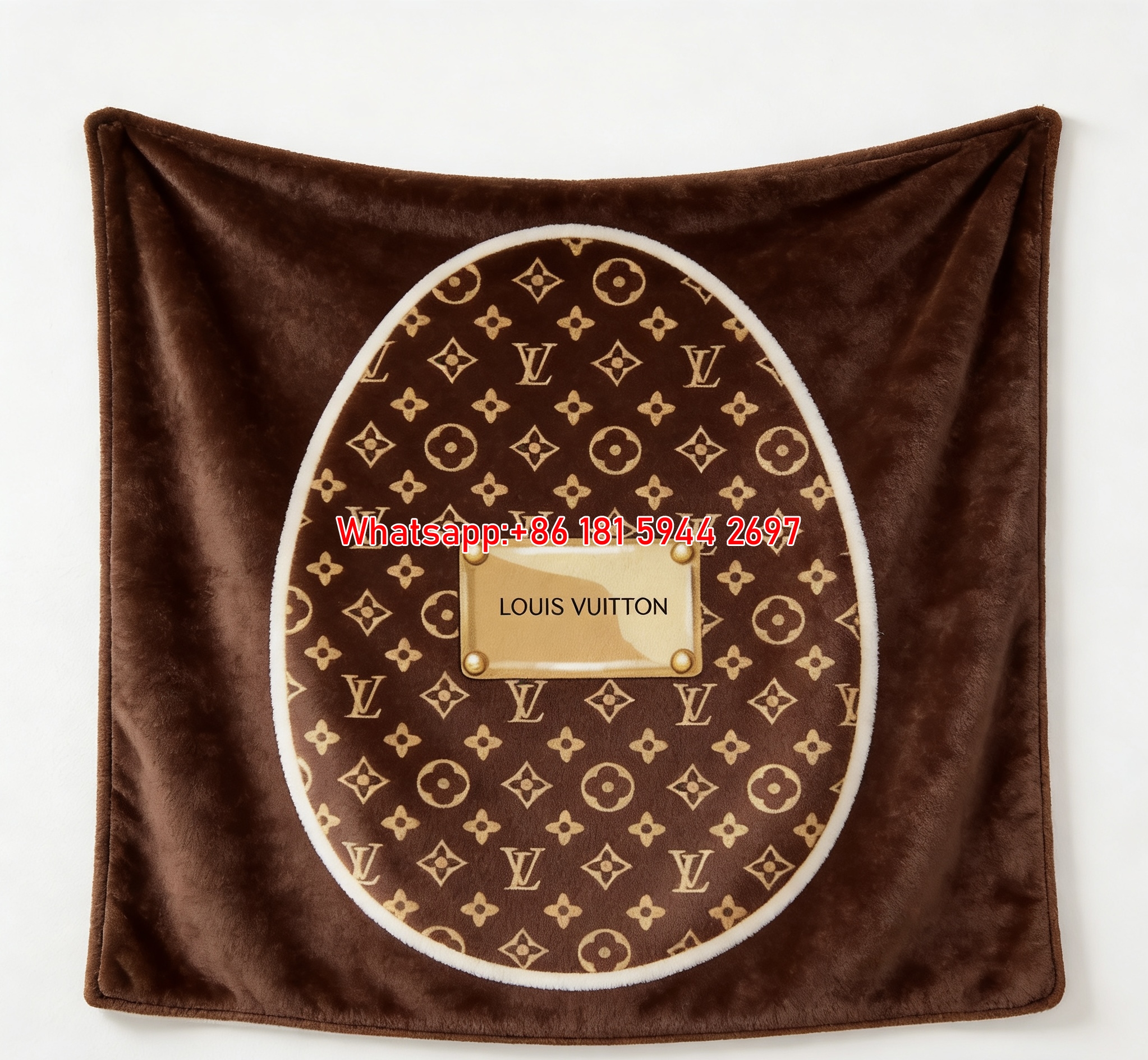 LV Monogram Egg Art Blanket Luxury LV Easter Egg Throw 030